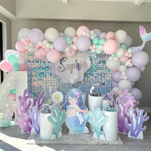 Party Birthday Wedding Decoration Silver Glitter Backdrops Bridal Parties Shimmer Wall Backdrop Sequin Panels