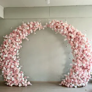 Arrangement Horn Arch Artificial Flower Valentine Day and Proposal Decor Arrangement Artificial Wedding Flowers Arch