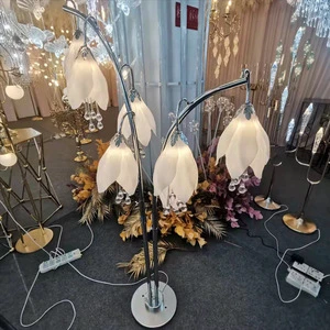 Factory-customized New Wedding Lighting Lamps Ornaments Wedding Stage Layout Wrought Iron Decorative Lights Atmosphere Magnolia
