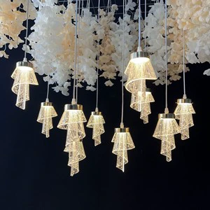 High Quality 10 Heads Iron Ceiling Light Wedding Events Ceiling Decoration Rod Chandelier