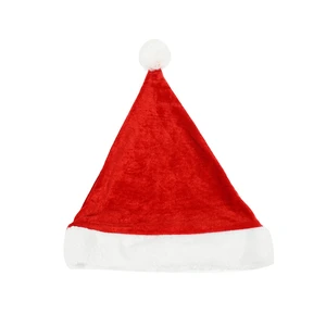 Factory Direct Santa Claus Plush Christmas Hat Decoration Xmas Party Supplies Traditional Red Christmas Hat for Dec