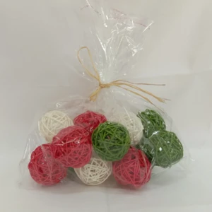 Christmas Ornaments Bowl Fillers Wire Ball Sphere Globe Grape Vine Balls to Brighten Home
