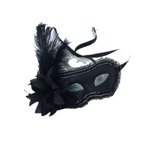 Party Dance Semi-face Mask New Net Fabric with Patterns Sexy Princess Mask Halloween Venice Mask Eye Cover