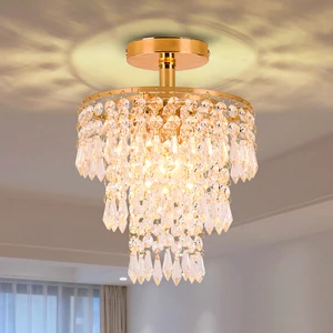 Home Luxury Chandelier Ceiling Lights Modern K9 Crystal Small for Bedroom or Wedding Decoration