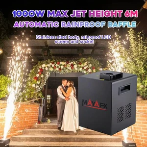 Wholesale Stainless Steel 1000W Cold Spark Fountain Machine IP65 Waterproof DMX512 Wireless Remote For Stage Wedding Bulk Order