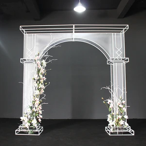 Hot Selling Modern Style Decoration Metal Arch Frame Gate Arch for Wedding Party Stage Decorations