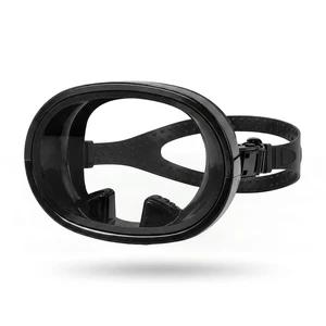 Full Face Oval Round Diving Mask Wide View Freediving Mask For Underwater Snorkel Spearfishing Mask
