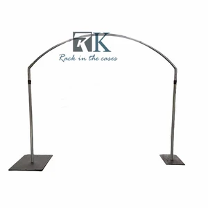 Customized Silver Pipe Base Design Romantic Wedding Arch Wedding Decoration