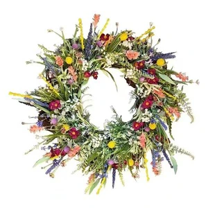Handmade Eye-Catching Christmas Decorations Festive Artificial Wreaths and Simulated Dried Flowers for Celebration Parties