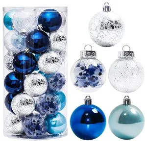 Christmas Ball Ornaments Decorative Hanging Tree Balls for Festive Home Party Decor