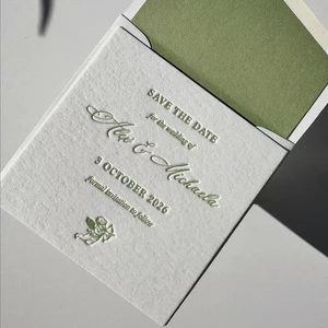 Luxury Custom Wedding Invitation Card Beautiful Greeting Business Card on Art Paper Wedding Cards Printing