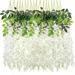 Wholesale Wedding Artificial Wisteria Flowers Realistic Ceiling Hanging Decoration for Weddings Graduations Christmas Inspired