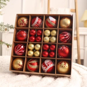 Best Selling Gold Affordable Plated Cute Ideal Christmas Balls Set for Gift Exchanges