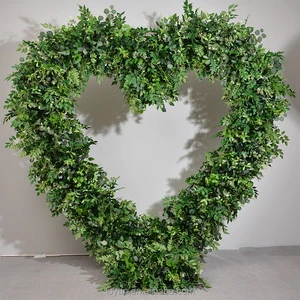 Hot Sale Wedding Backdrop Arch Heart Shaped Silk Artificial Flower Stage Props Eco-Friendly & Durable Party Decor