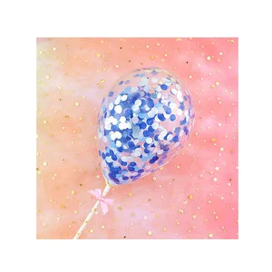 Party Balloons Cake 5 Inches Cake Balloons Colorful Confetti Latex Balloons Decoration Toppers