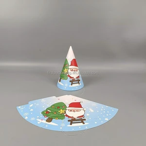 Custom Cartoon Christmas Elk Snowflake Birthday Party Decoration Paper Hat