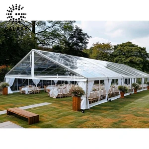 Galaxy 20X20 Wedding Party Transparent Camping Bubble Tent For Wedding With Celling Large Outdoor Canopy Wedding Party Tent