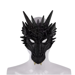 CM199 Wholesale Plastic 3D Stereoscopic Dragon Face Masquerade Mask for Carnival Party-Unisex Adult