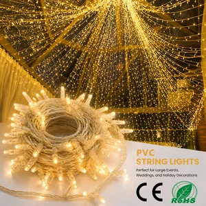 LED Curtain Drape String Light Warm Glow 3000K Indoor Restaurant Mall Living Room Christmas Large Event Atmosphere Holiday Decor