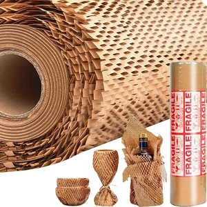 Strong And Sustainable Honeycomb Wrapping Paper Roll For Product Packaging And Environmental Friendliness