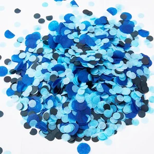 Eco Friendly Biodegradable Wedding Multicolor Colorful Heart Round Confetti Tissue Paper