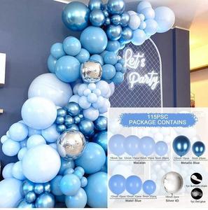 Wholesale light blue balloon set arch combination decoration birthday wedding celebration atmosphere decoration