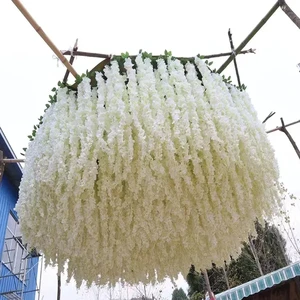 I299 Round Square Customized Wedding Ceiling Decoration with High Quality Silk Flower Strings