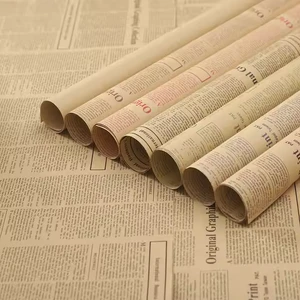 High Quality Customizable Colorful Newsprint Wrapping paper In Different Sizes With Vintage Designs For Birthday Festivals