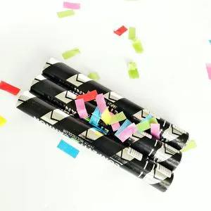 Biodegradable Tissue Paper Heart Confetti Cannon for Wedding Halloween New Year Party Celebration Popper
