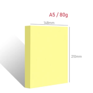 A5 80gsm Pastel Color Paper Soft Colored Copy Paper for Laser Printer DIY Wedding Invitations