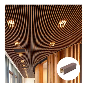 Customized Fireproof Indoor Decoration Wpc False Ceiling Design Wpc Ceiling Panel