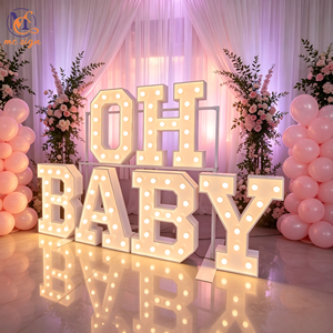 3FT OH BABY LED Marquee Letters For Gender Reveal Baby Shower Wedding Proposal Engagement Party Decor