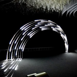 Wedding Starry Sky Ceiling Decoration Meteor Shower Light with LED Flowing Arch Running Horse Lantern Metal Stand