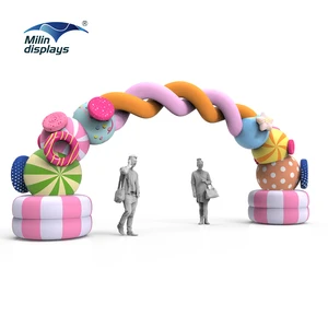 Christmas Inflatable Gate Arch Oxford Cloth Waterproof Sun Resistant Portable Party Planning Studios Center Operations Hotel