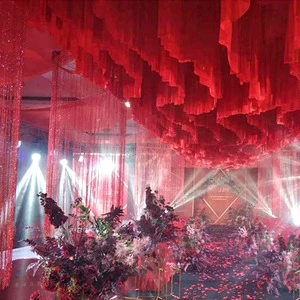 New Design Wedding Decor Backdrop Event Party Supply Decoration Hanging Ceiling Wedding Drapes White Ceiling Curtain