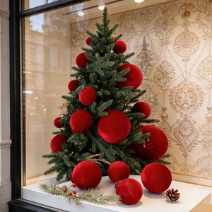 Wholesale Large Fabric Covered Christmas Decorations Balls OEM ODM Modern Popular Big White Christmas Balls