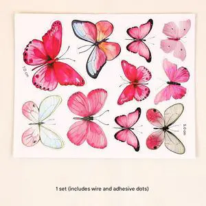 Wholesale Baking Birthday Party Cake Decorating Supplies Paper Cake Accessories Topper Butterfly Cake Topper