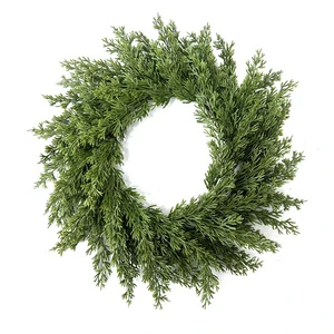 Artificial Green Plant Pine Cypress Wedding Decorations Wreaths Centerpieces Norfork Christmas Door Wreath
