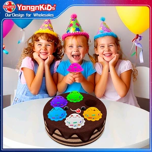 OEM/ODM Wholesale Simulation Birthday Cake Ice Cream Fashion Trendy Play Super Soft Short Plush Toys For Girls Birthday Party