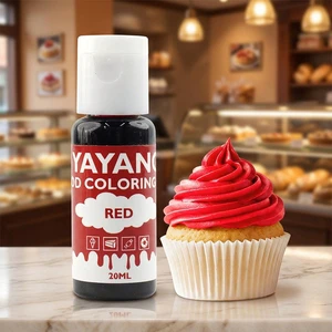 OEM 20ml Red Pink Food Coloring Liquid Available Liquid Edible Food Coloring Gel For Cake Baking Cream Macaron