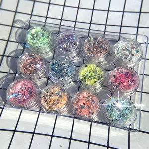 Highly Bright Colorful Glitter Powder Sequined Mixed Gold Adult Good Quality Plastic Halloween