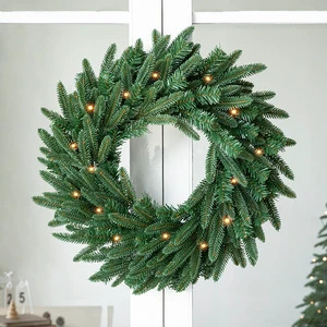 New Arrival Christmas Wreath Artificial Pine Christmas Wreath Gifts for Christmas Party Decor Front Door Wreath