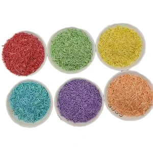 Colorful Sugar Sprinkle Cake Decoration Supplies for Birthday Party & Valentine's Day Used for Accessorizing Cakes