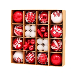 Christmas Tree Ball Ornaments Set Shatterproof Christmas Bling-Bling Hanging Decoration With Box Gift Package for Xmas