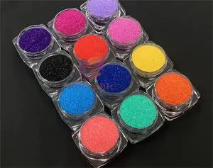 Christmas Matte Glitter Pet Diamond Glitter Powder Polyester Fine Iridescent Craft Glitter Bulk Nail Gel