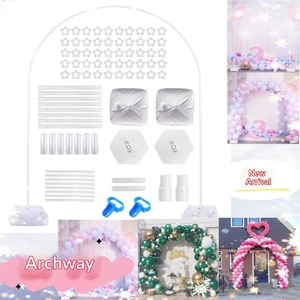 Plastic Balloon Arch Set Archway Model Wedding Birthday Party Decoration Stand Base Water Bags
