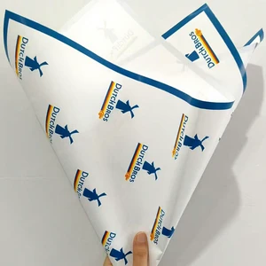 Flower Wrapping Paper Dutch Bros Paper Polka Dot Double Sided Double Color Bouquet Waterproof Floral Paper