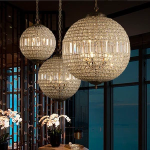 Wedding Ceiling Decoration Hotel Ballrooms Modern Luxury Crystal Chandelier Led Ceiling Chandelier Hotel Ball Light