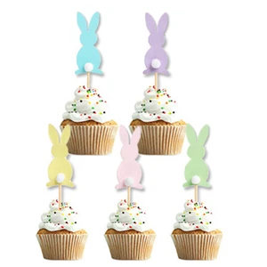 Merri Wish Easter Theme Decoration Easter Bunny Cake Decoration Plugin Insert Birthday Pull Flag Wholesale