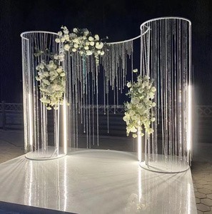 Hotsale and Popular Modern Iron Wedding Arch and Stage Decoration for Wedding Party